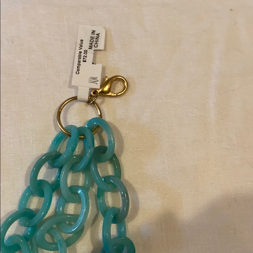 PANACEA TURQUOISE RESIN 3 STRAND NECKLACE FROM NEIMAN MARCUS NWT - Picture 13 of 13
